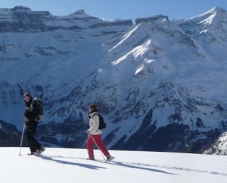 Landschaftswandern Schneeschuhwandern 